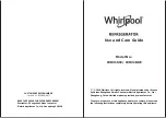 Preview for 1 page of Whirlpool WH31BKE Use And Care Manual