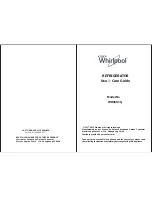 Whirlpool WH35S1Q Use & Care Manual предпросмотр