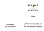 Whirlpool WH43S1E Use And Care Manual preview