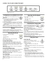 Preview for 8 page of Whirlpool WHAP121AW Use And Care Manual