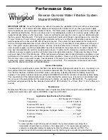 Preview for 6 page of Whirlpool WHAROS5 User Manual