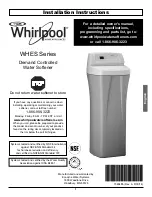 Предварительный просмотр 1 страницы Whirlpool WHES Series Installation Instructions Manual