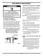 Предварительный просмотр 10 страницы Whirlpool WHES30 Installation And Operation Manual