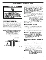 Предварительный просмотр 10 страницы Whirlpool WHESFC Installation And Operation Manual