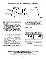 Предварительный просмотр 13 страницы Whirlpool WHESFC Installation And Operation Manual