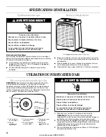 Preview for 16 page of Whirlpool Whispure 450 Use & Care Manual