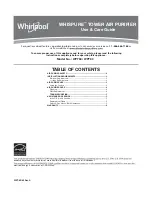 Preview for 1 page of Whirlpool WHISPURE WPT60 Use & Care Manual