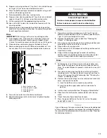 Предварительный просмотр 11 страницы Whirlpool WHKM-D10 Use & Care Manual