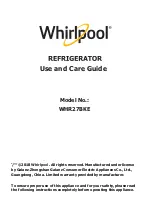 Whirlpool WHR27BKE Use And Care Manual предпросмотр