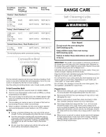 Preview for 17 page of Whirlpool WLE83300 Use & Care Manual