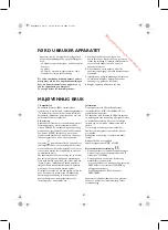 Preview for 87 page of Whirlpool WM1510W Instructions For Use Manual