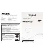 Предварительный просмотр 2 страницы Whirlpool WMA-780 Instruction Manual