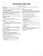 Preview for 13 page of Whirlpool WMC50522AB Use And Care Manual