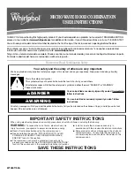 Whirlpool  WMH32L19AS User Instructions preview