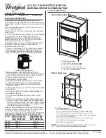 Предварительный просмотр 1 страницы Whirlpool WOC54EC0A Product Dimensions