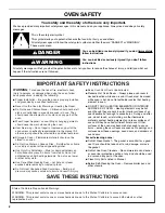 Preview for 2 page of Whirlpool WOD51ES4EB User Instructions