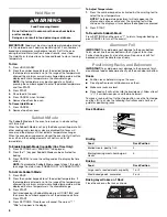 Preview for 6 page of Whirlpool WOD51ES4EB User Instructions