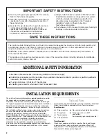 Preview for 2 page of Whirlpool WPG Installation Instructions Manual