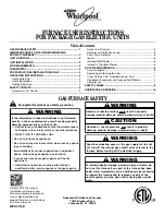 Preview for 1 page of Whirlpool WPHI-116B User Instructions