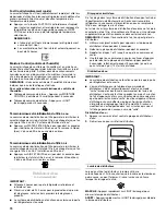 Предварительный просмотр 70 страницы Whirlpool  WRF560SEYW Refrigerator Use & Care Manual