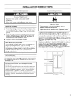 Preview for 3 page of Whirlpool WRF560SFYB00 User Instructions