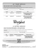 Preview for 124 page of Whirlpool WRF736SDAB00 Use & Care Manual