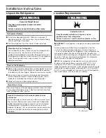 Предварительный просмотр 7 страницы Whirlpool WRF992FIFE00 User Manual