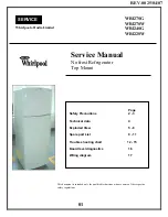 Preview for 1 page of Whirlpool WRI22SW Service Manual