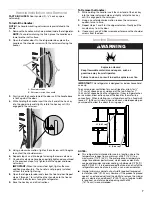 Предварительный просмотр 7 страницы Whirlpool WRL 767 SIAM 5 Installation Instructions And Owner'S Manual