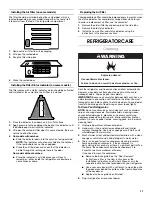 Предварительный просмотр 11 страницы Whirlpool WRL 767 SIAM 5 Installation Instructions And Owner'S Manual