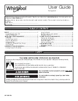 Whirlpool WRR56X18FW User Manual предпросмотр