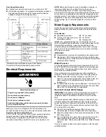 Preview for 9 page of Whirlpool WRS315SDHM Owner'S Manual