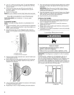 Предварительный просмотр 6 страницы Whirlpool WRS325FDAB01 User Instructions