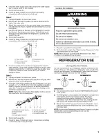 Предварительный просмотр 9 страницы Whirlpool WRS325FDAB01 User Instructions