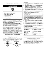 Предварительный просмотр 7 страницы Whirlpool WRS325FNAM User Instructions