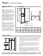 Whirlpool WRS342FIA Product Dimensions preview