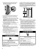 Предварительный просмотр 34 страницы Whirlpool WRS571CIDM User Instructions