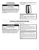 Preview for 3 page of Whirlpool WRS588FIHZ00 User Instructions