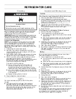 Preview for 17 page of Whirlpool WRS588FIHZ00 User Instructions