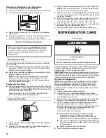 Preview for 18 page of Whirlpool WRS950SIAM01 User Instructions