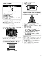 Предварительный просмотр 11 страницы Whirlpool WRS973CIDM Installation Manual