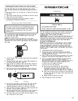 Предварительный просмотр 13 страницы Whirlpool WRS973CIDM Installation Manual