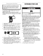 Предварительный просмотр 12 страницы Whirlpool WRS975SIDM Installation Instructions And Owner'S Manua