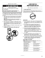 Предварительный просмотр 25 страницы Whirlpool WRT111SFD User Instructions