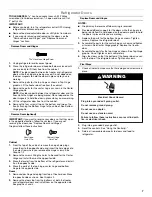 Preview for 7 page of Whirlpool WRT111SFDB User Instructions