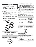 Preview for 9 page of Whirlpool WRT111SFDB User Instructions