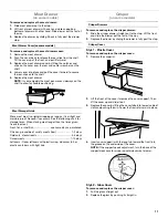 Preview for 11 page of Whirlpool WRT111SFDB User Instructions