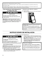 Preview for 18 page of Whirlpool WRT111SFDB User Instructions