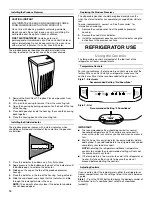 Предварительный просмотр 14 страницы Whirlpool WRT311FZBM User Instructions