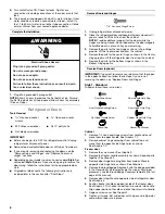 Preview for 6 page of Whirlpool WRT316SFDM Installation Instructions And Owner'S Manual